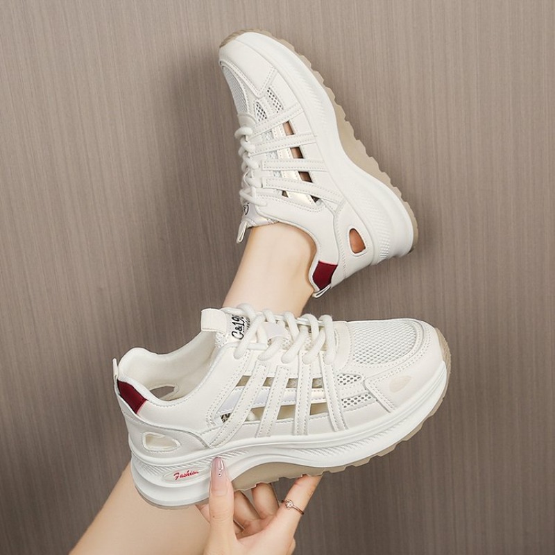 Platform Sneakers Chunky - Women's Sneakers Round Toe Chunky Sole