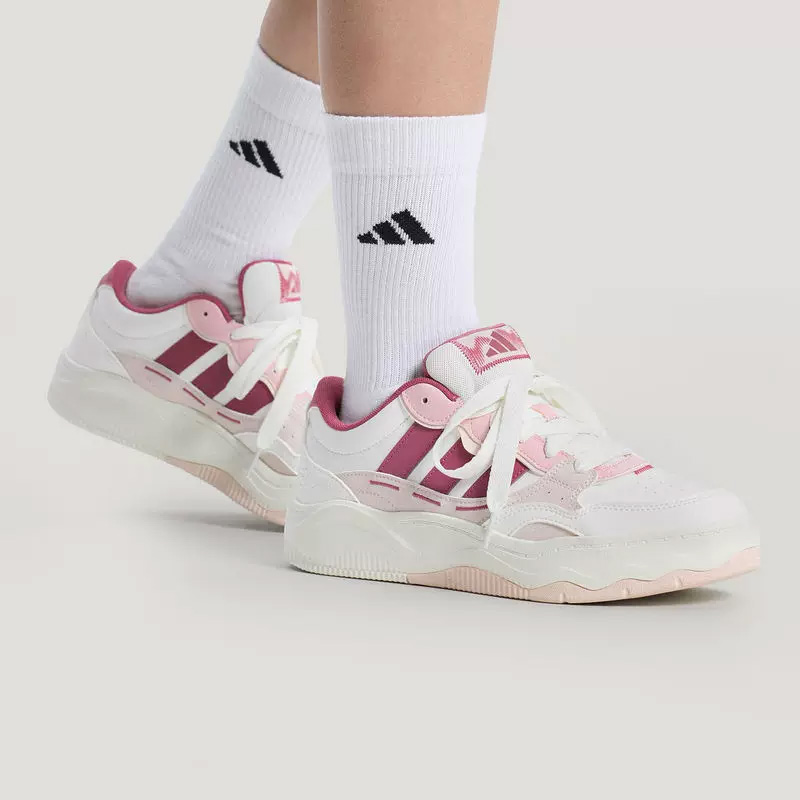 Women'S Shoes Pink Adidas - Adidas Women White Pink Wave Thick