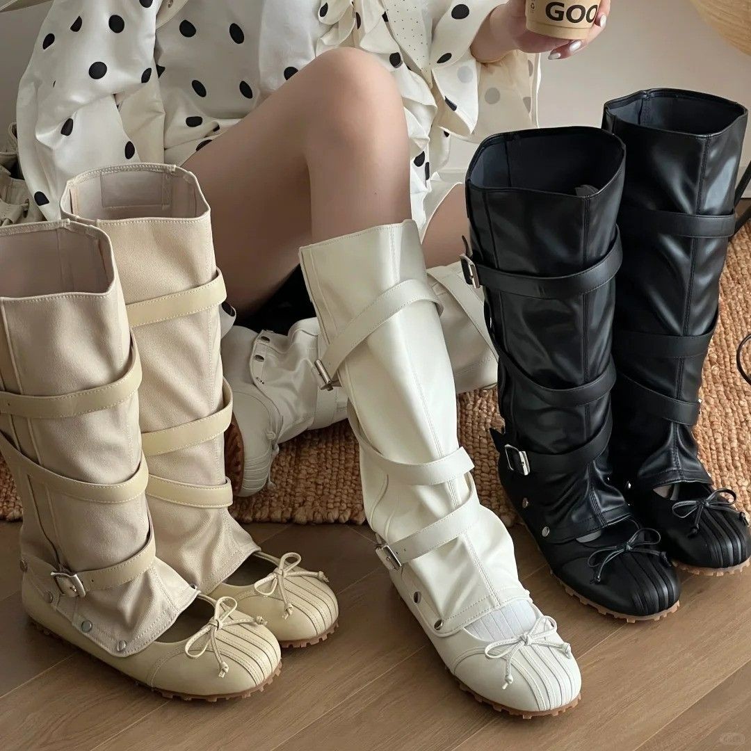 High Knee Heel Boots - New Detachable Twoway Ballet Boots for
