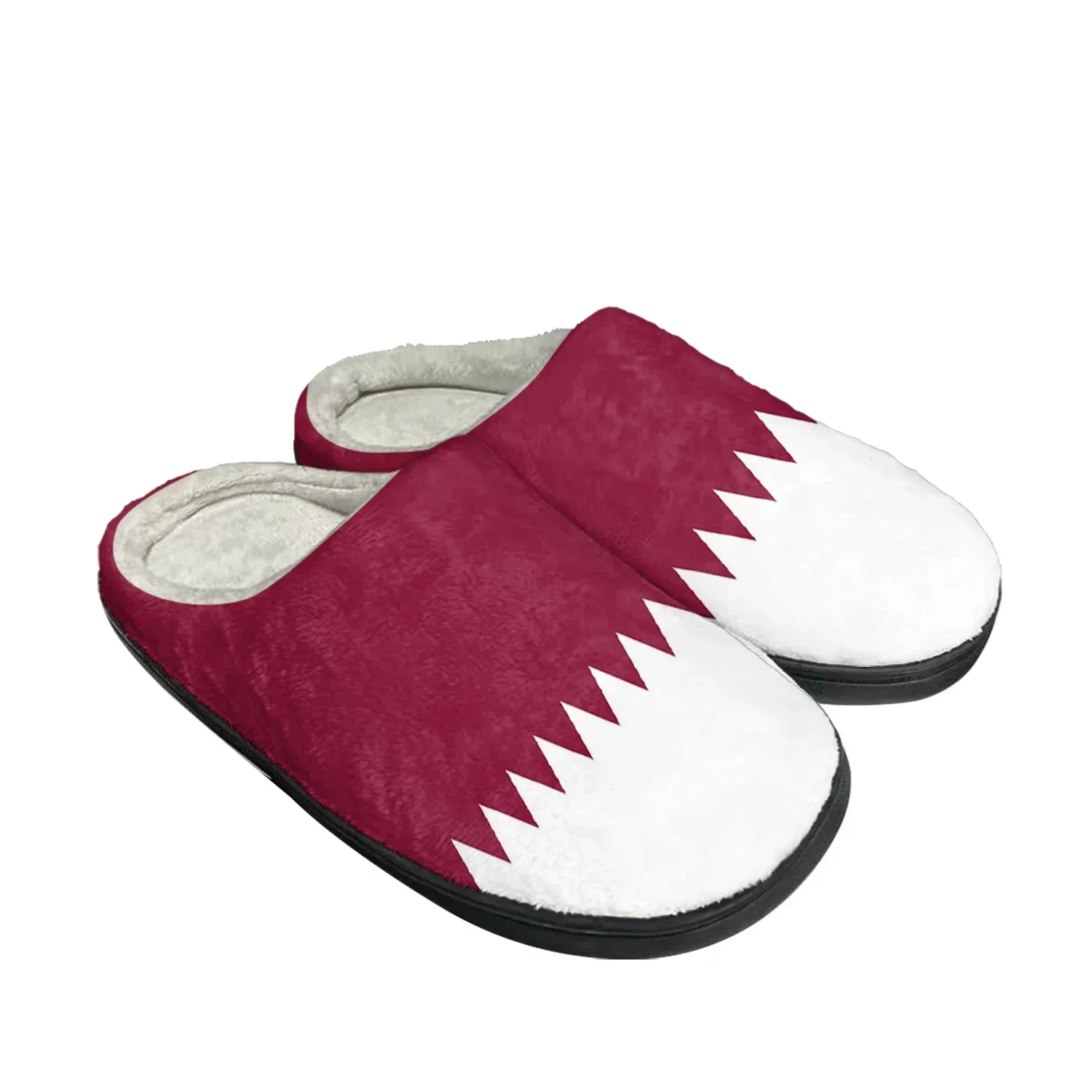 Women Shoes Qatar - Qatar Flag Home Cotton Custom Slippers
