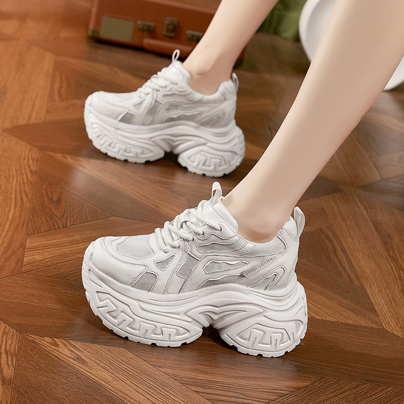 Platform Sneakers Chunky - Women's Fashion Chunky Platform Sneakers Breathable