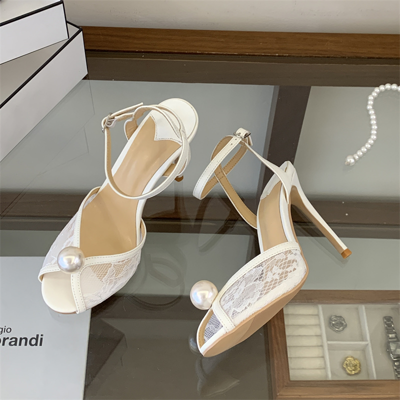 Peep Toe Heels - Eilyken Fashion CRYSTAl Breathable Mesh Peep