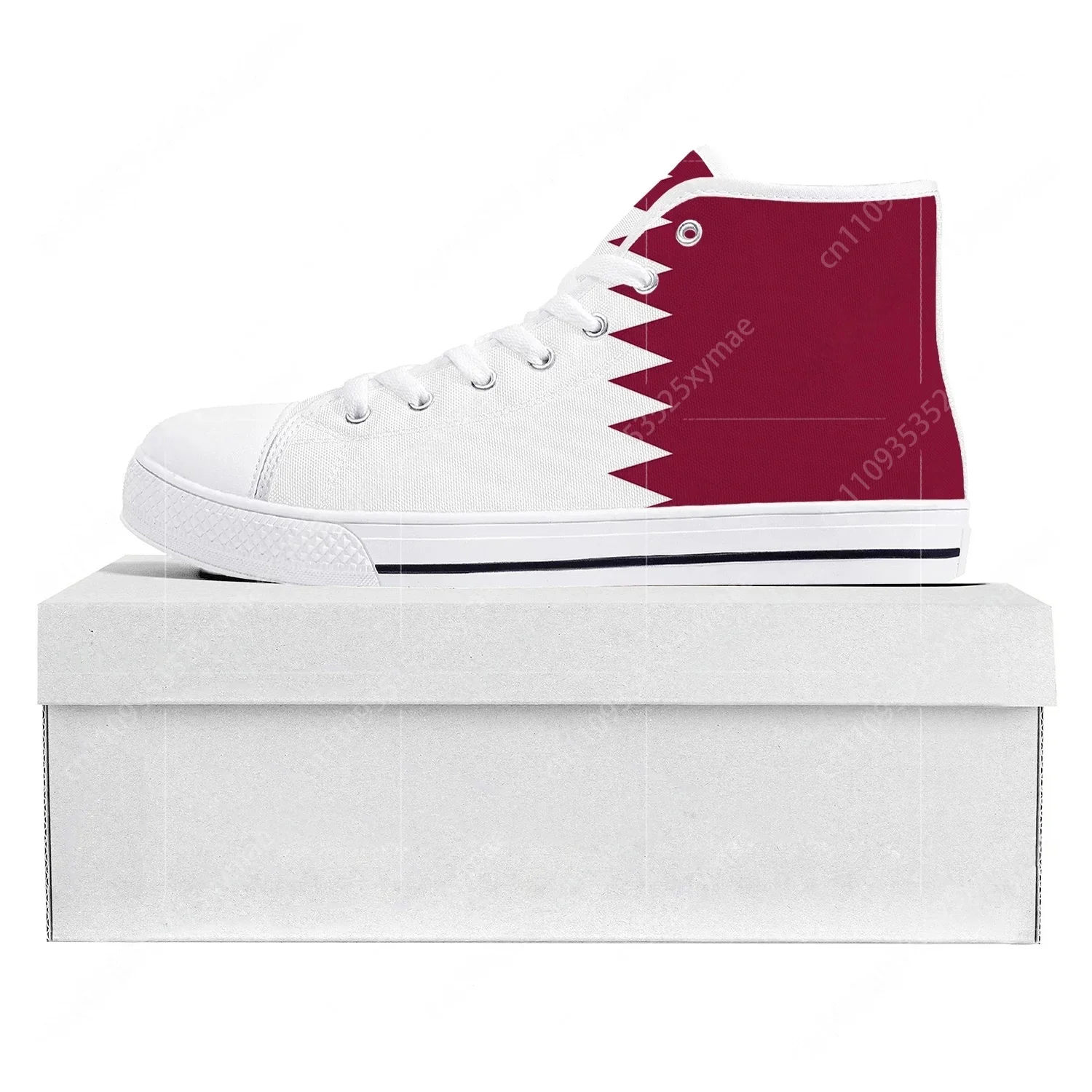 Women Shoes Qatar - Qatar Flag High Top High Quality
