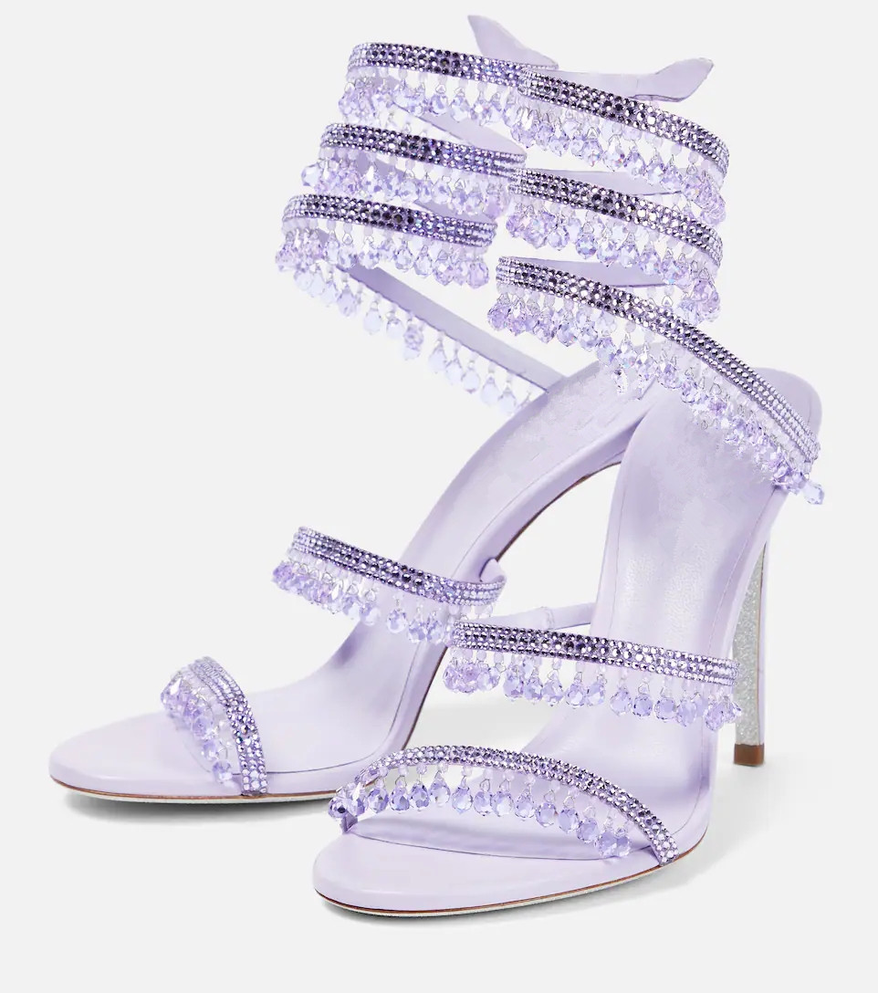 Sexy Green Crystal Fringe Stil - огляд і ціна Peep Toe Heels