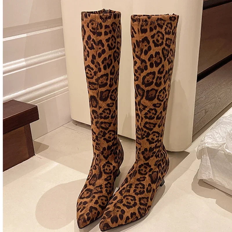 Pointed Toe Knee High Boots Wo - огляд і ціна High Knee Heel Boots