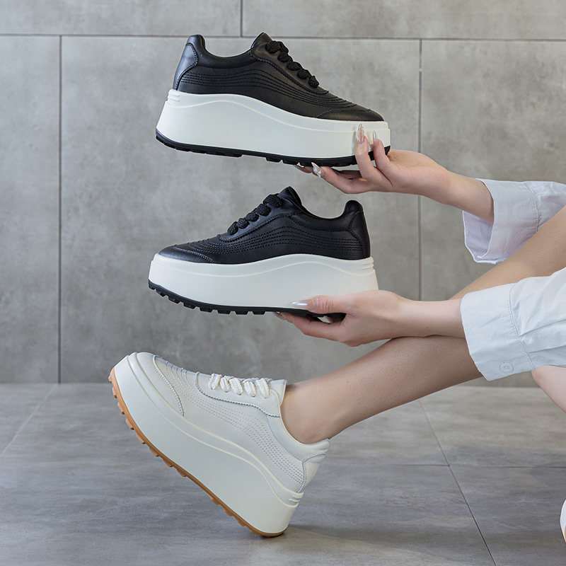 7cm Microfiber Leather Spring  - огляд і ціна Platform Sneakers Chunky