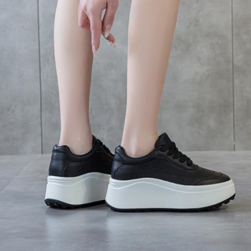7cm Microfiber Leather Spring  - огляд і ціна Platform Sneakers Chunky
