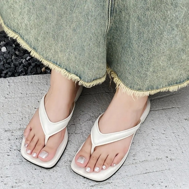 Women Solid Square Toe Flip Fl - огляд і ціна Women'S Shoes For Flat Feet