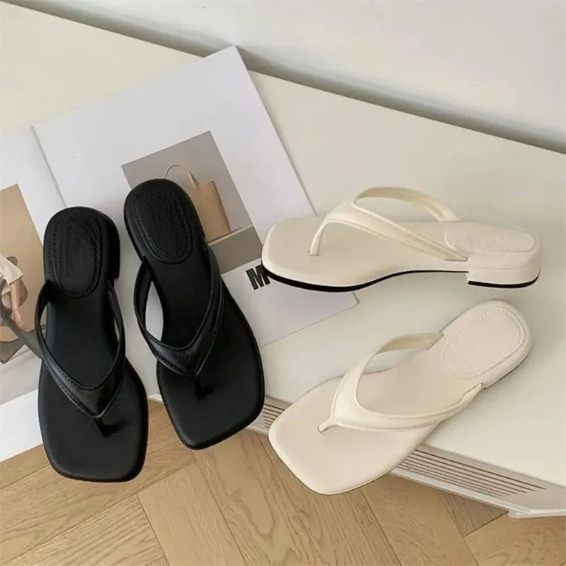 Women Solid Square Toe Flip Fl - огляд і ціна Women'S Shoes For Flat Feet