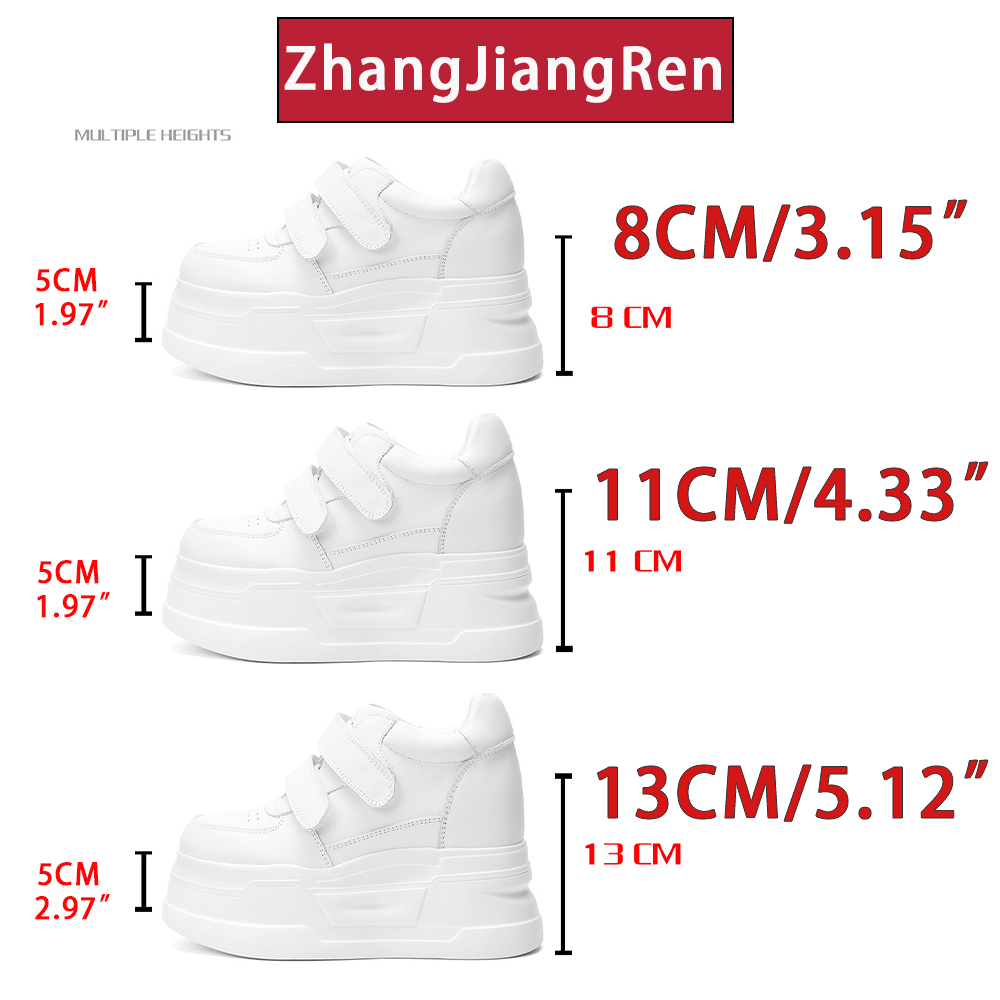 ZJR 8-13cm Women's Inner Lift  - огляд і ціна Platform Sneakers Chunky