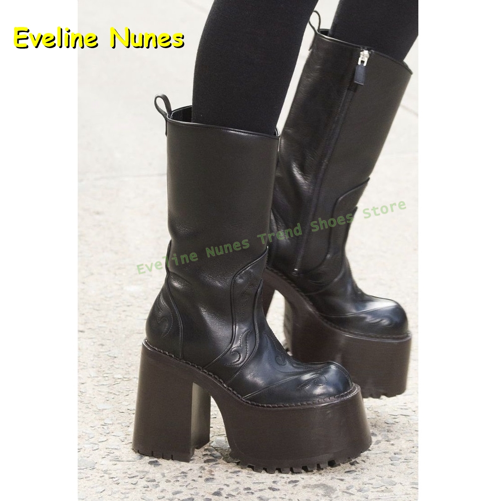Embroidery Platform Knee High  - огляд і ціна Women'S Shoes Trending 2025