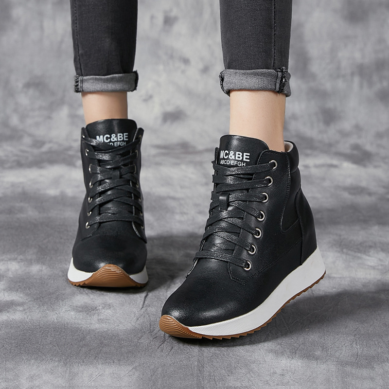 7CM Genuine Leather Women Ankl - огляд і ціна Platform Sneakers Chunky