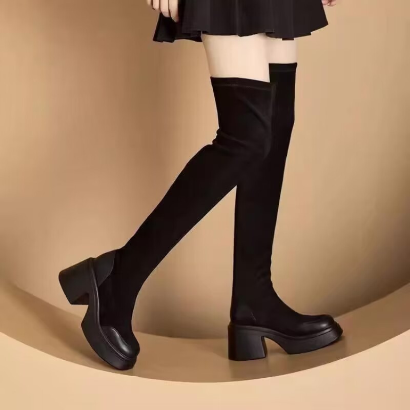Women Over The Knee Boots Plat - огляд і ціна Platform Sneakers Chunky