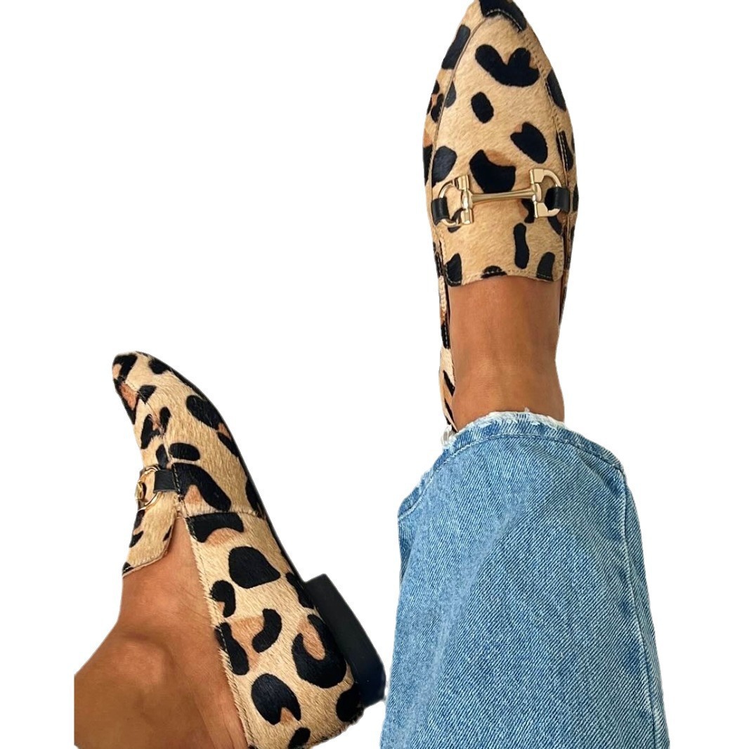 Large Size 40-43 Leopard Print - огляд і ціна Women Shoes Mules