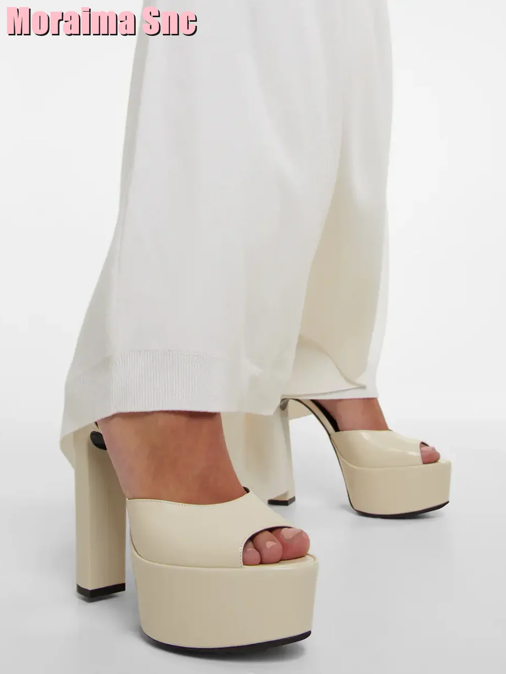 Peep Toe Platform Patent Leath - огляд і ціна Platform Sneakers Chunky