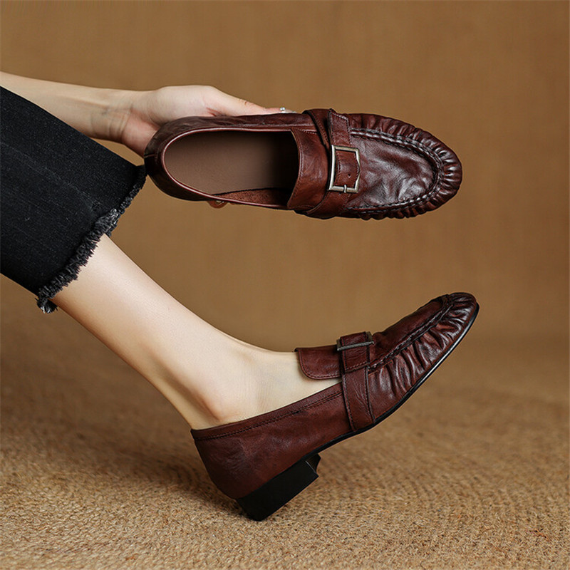 New Autumn Genuine Leather Wom - огляд і ціна Women Shoes Loafers