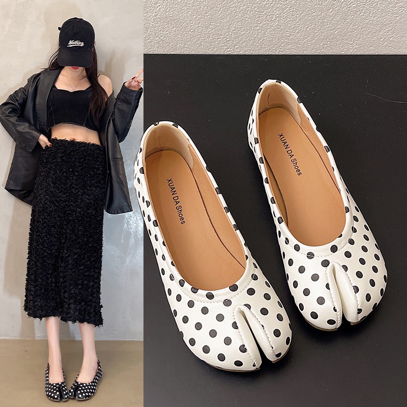 Women Split Toe Flats Polka Do - огляд і ціна Women'S Shoes For Standing All Day