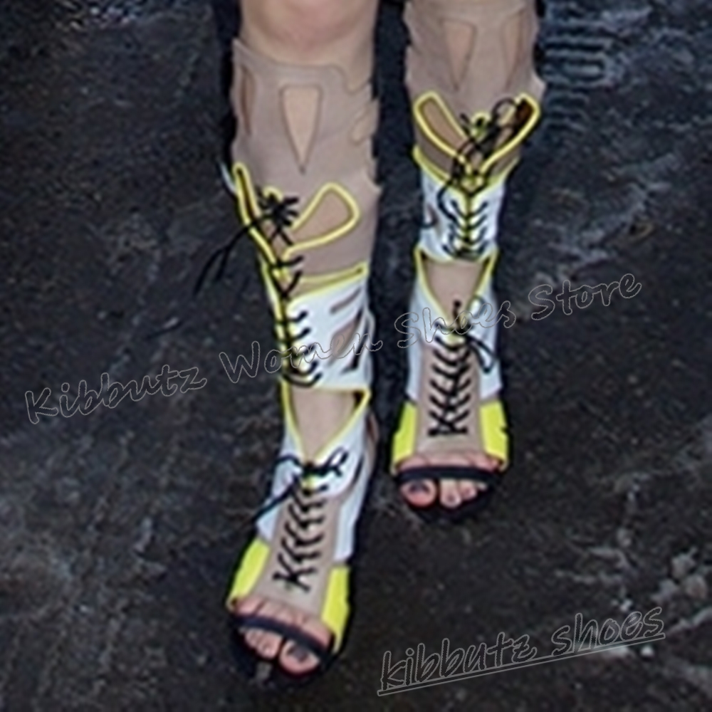 Sneaker Boot Knee High Lace-Up - огляд і ціна High Knee Heel Boots