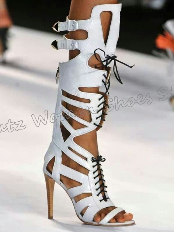Sneaker Boot Knee High Lace-Up - огляд і ціна High Knee Heel Boots