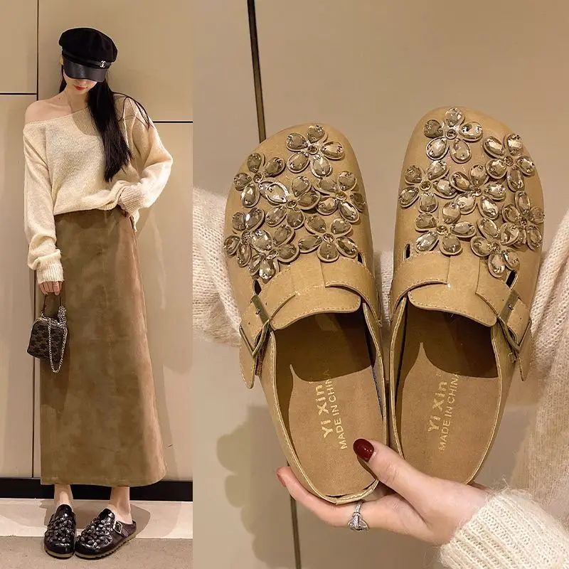 Women's Floral Rhinestone Buck - огляд і ціна Women Shoes Mules