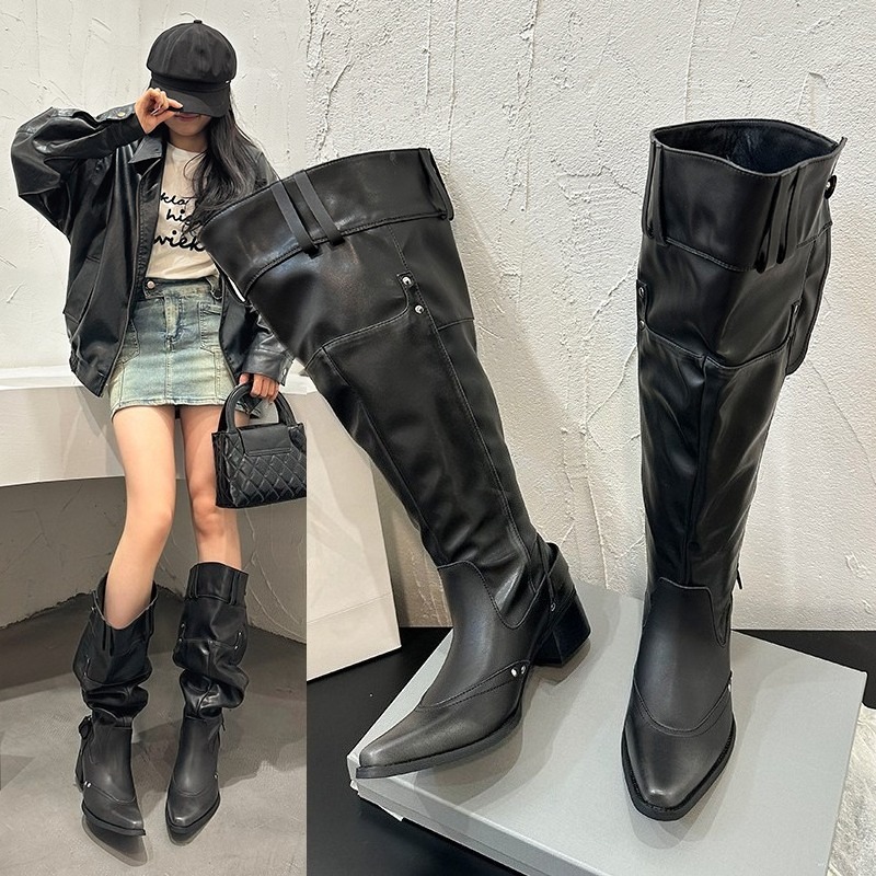 Wrapped Single Boots for Women - огляд і ціна High Knee Heel Boots