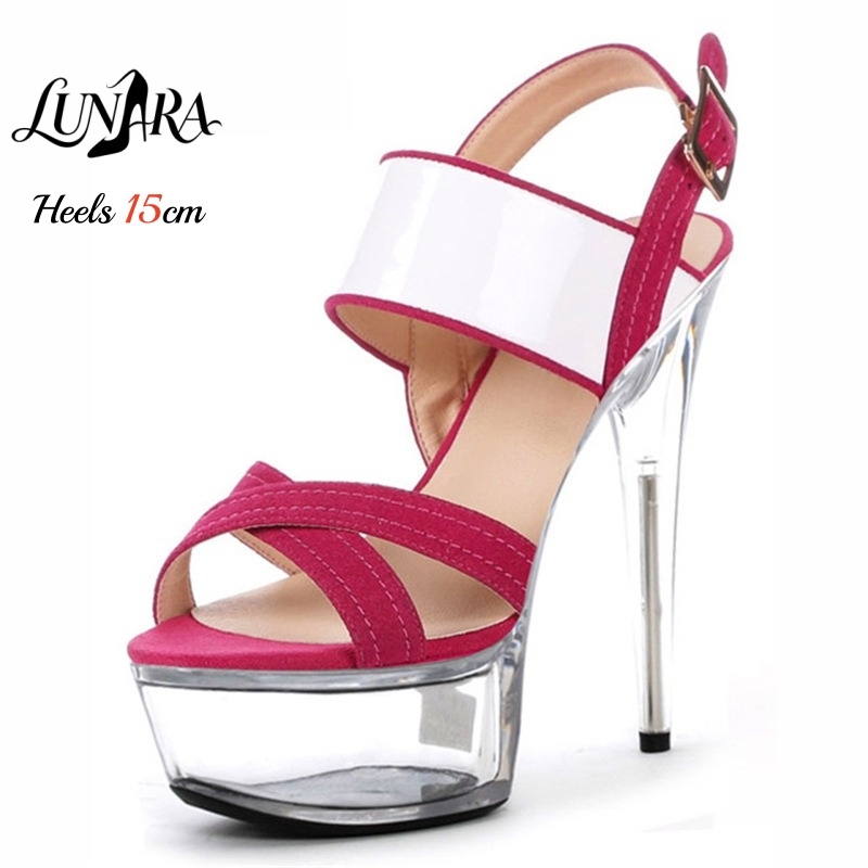 15cm/6Inch Clear Platform Stil - огляд і ціна Peep Toe Heels