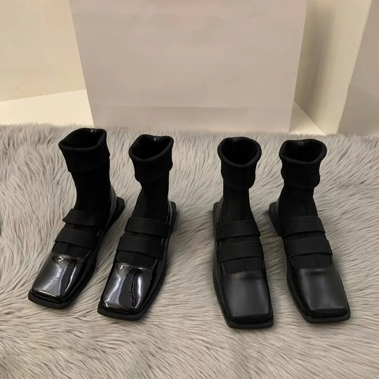 British style square knitted s - огляд і ціна Women Shoes Zara