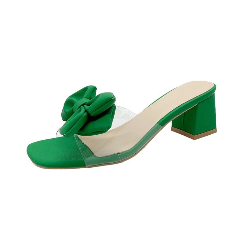 Heeled Women Slippers Bow High - огляд і ціна Women'S Shoes Trending 2025