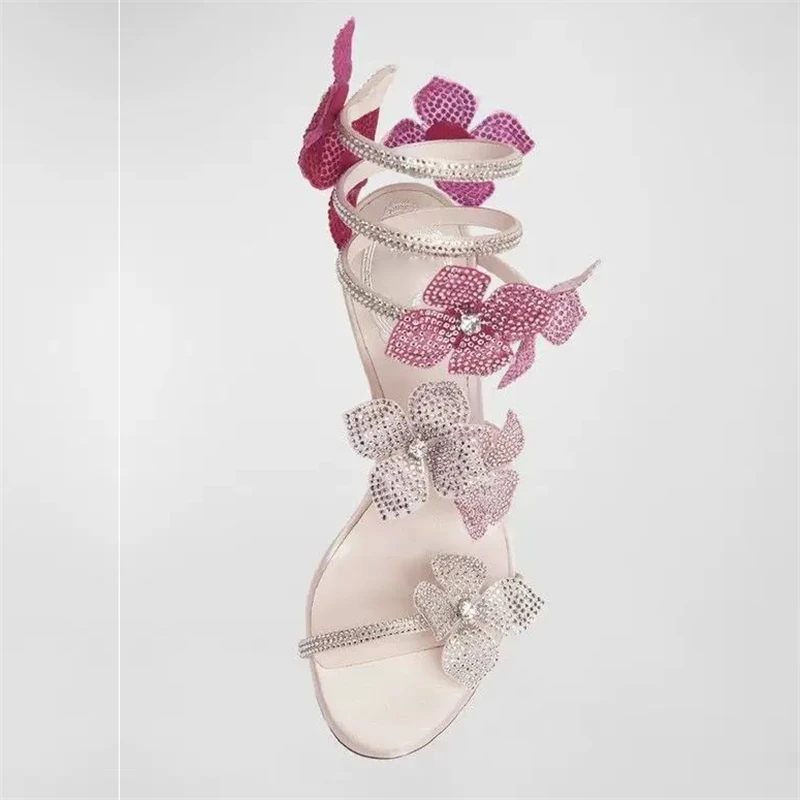 Eilyken Sexy CRYSTAL Flower Th - огляд і ціна Peep Toe Heels