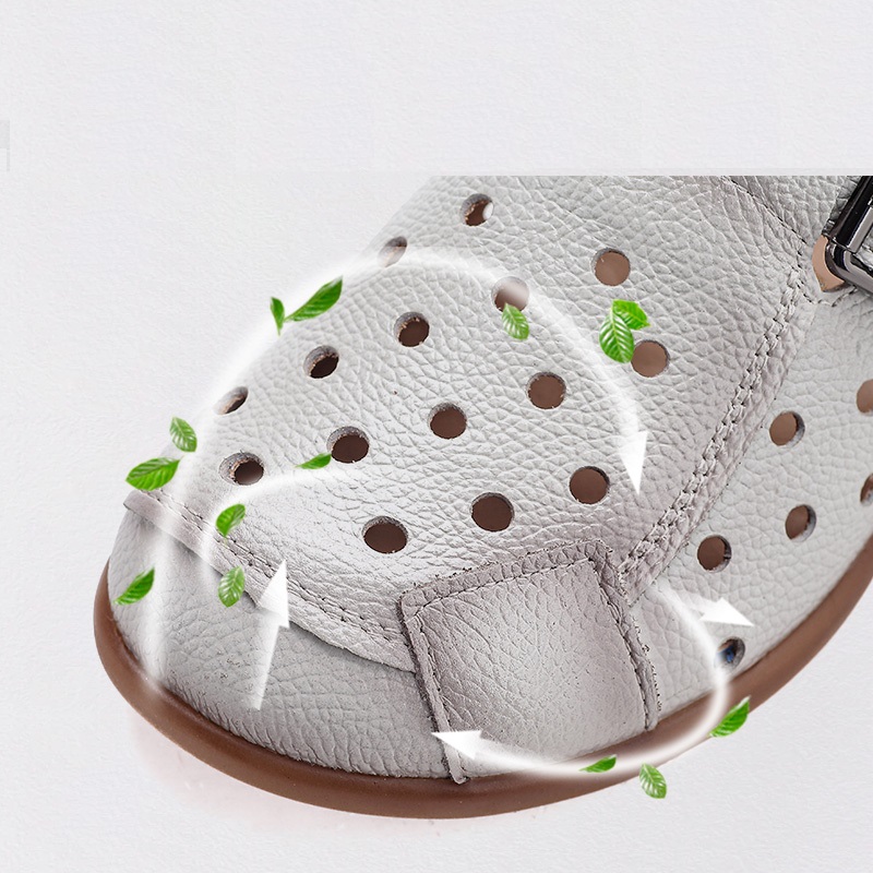 New Cow Leather Low Heel Sanda - огляд і ціна Women Shoes Mules