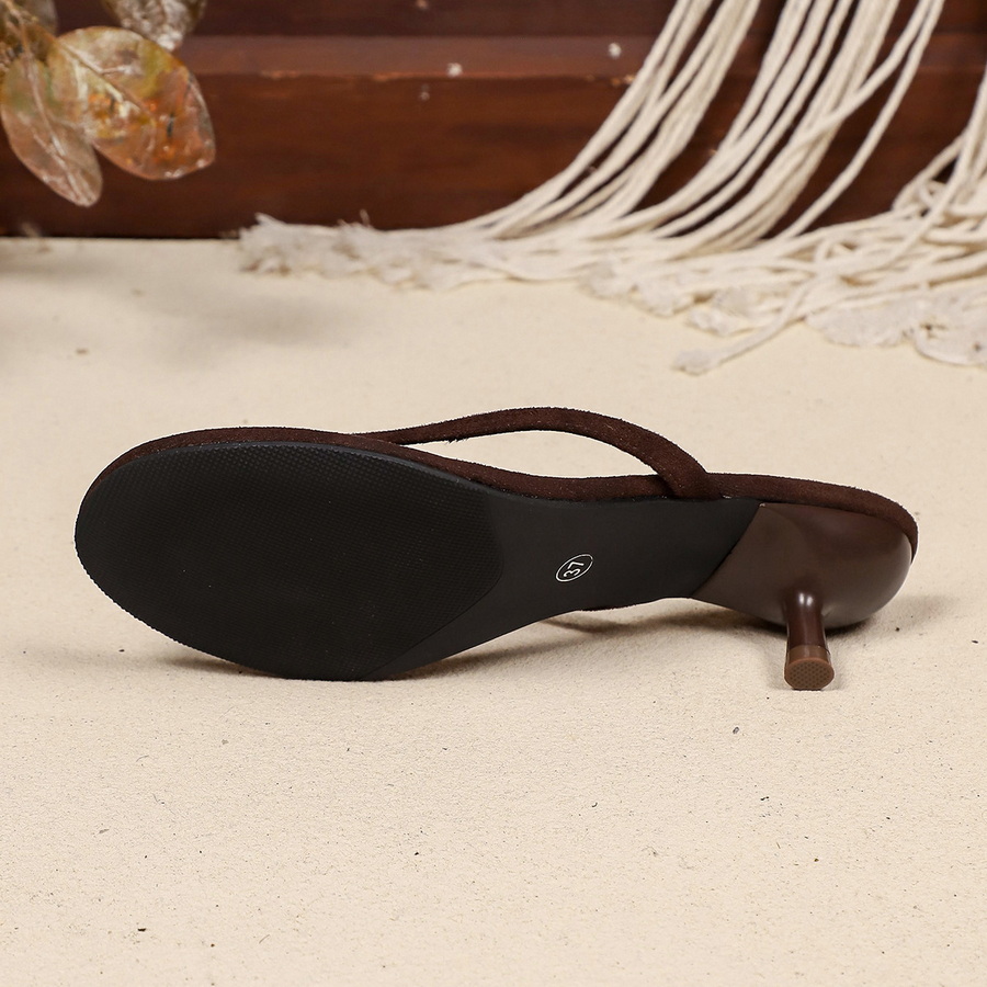 New Faux Suede Heeled Thong Sa - огляд і ціна Women Shoes Mules