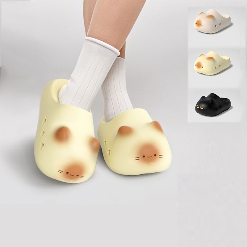New creative black cat slipper - огляд і ціна Women Shoes Mules