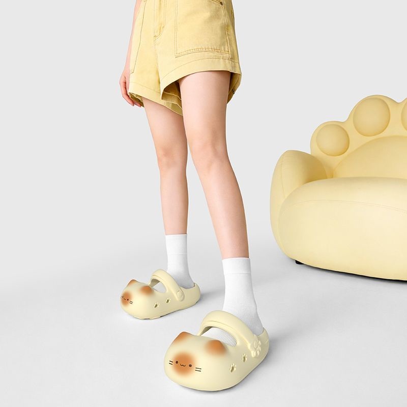 New creative black cat slipper - огляд і ціна Women Shoes Mules