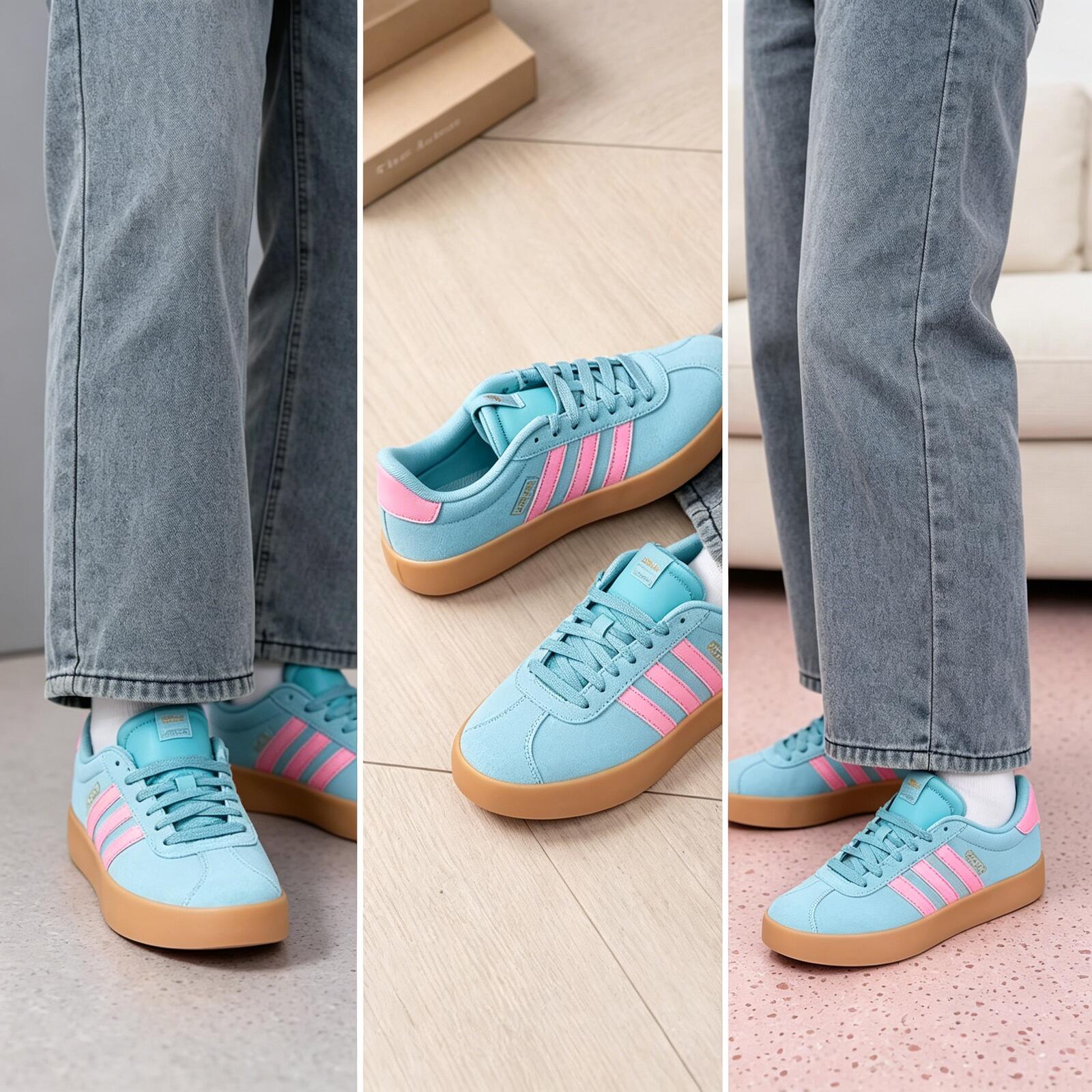 Adidas Popular Cyan Pink Suede - огляд і ціна Women'S Shoes Pink Adidas