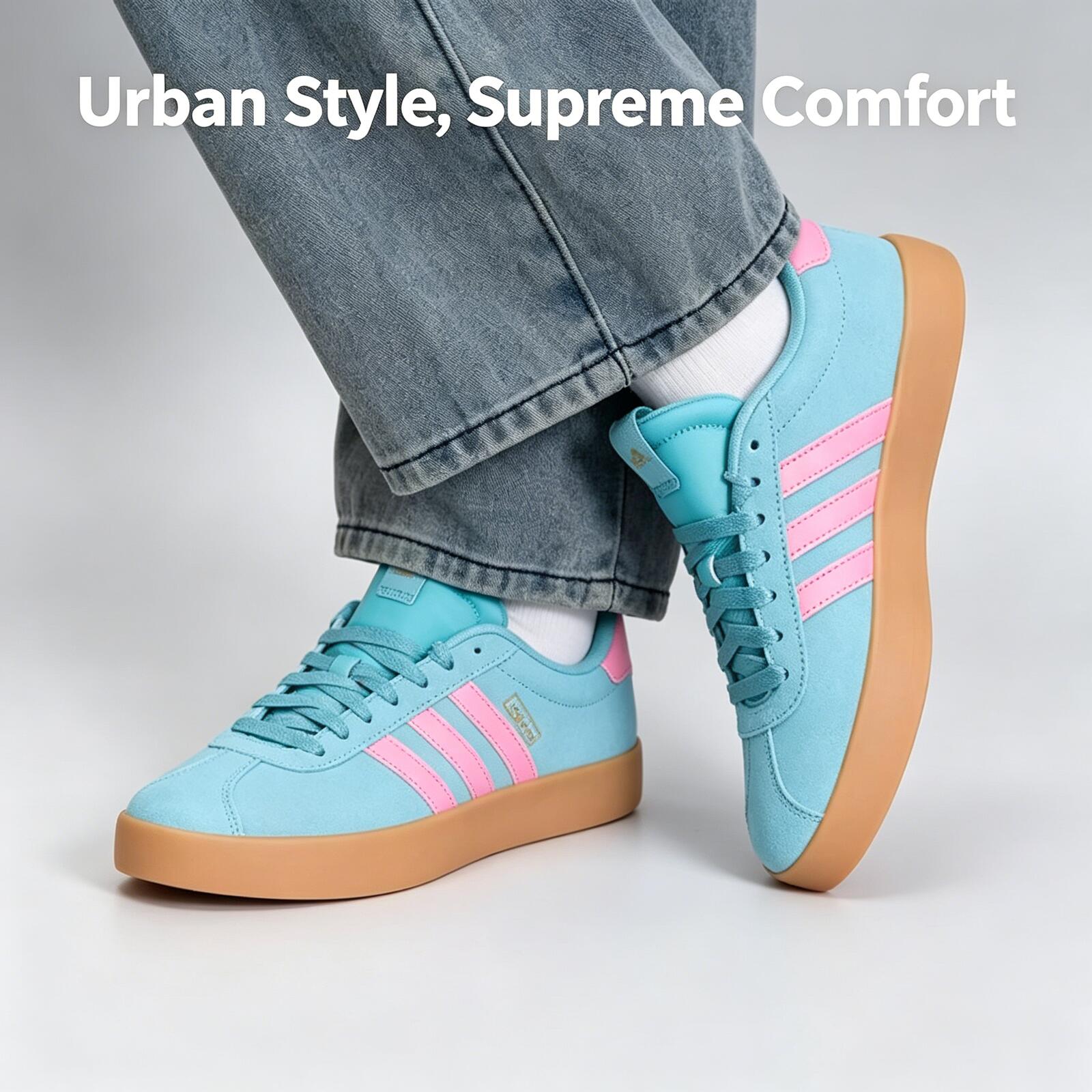 Adidas Popular Cyan Pink Suede - огляд і ціна Women'S Shoes Pink Adidas