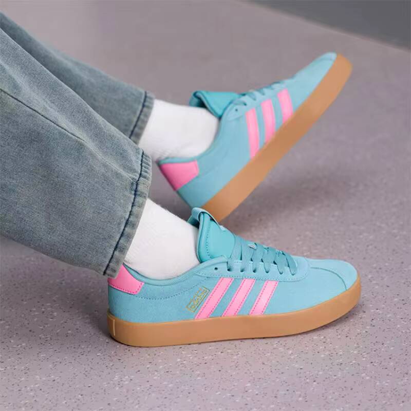 Adidas Popular Cyan Pink Suede - огляд і ціна Women'S Shoes Pink Adidas