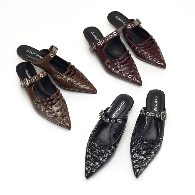 Pointed Toe Lace Up Women Slip - огляд і ціна Women Shoes Sandals